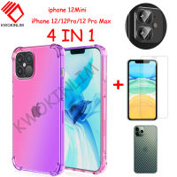 (4 in 1)CasesFor iPhone 13 12 Pro Max iPhone 11 Pro X XR XS MAX 13 12 Mini 7 8 6 6s Plus SE 2020 คสโทรศัพท์,เคส , ฟิล์มกระจก ฟิล์มกันรอยโทรศัพท์ ฟิล์ม ฟิล์มกล้อง ฟิมล์กล้อง ฟิล์มติดกล้อง ฟิล์มหลัง ฟิมหลัง