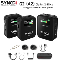 SYNCO G2 (A2) Wireless Microphone ชุดไมโครโฟนไร้สาย สำหรับกล้องดิจิตอล และ สมาร์ทโฟน