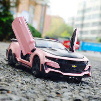 1:32 Chevrolet Camaro สีชมพู Diecasts ของเล่นยานพาหนะ Dast And Furious รถคอลเลกชันของเล่นสำหรับของขวัญเด็ก F415