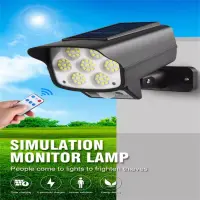 Outdoor Led Solar Light Fake Simulation Monitoring Camera Multipurpose Wireless Security Anti-theft Outdoor Supplies