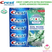 Kem Đánh Răng Crest Complete Extra Whitening + Scope Advanced Freshness Mỹ