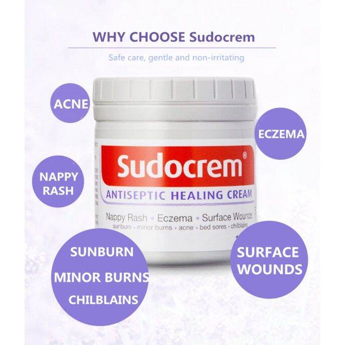 100 Authentic UK Sudocrem Healing Cream Nappy Rash Relief Skin