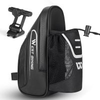 WEST BIKING Saddle Bag Waterproof Storage Bike Bag Seat Cycling Tail Rear Pouch Bag Saddle Bicycle Accessories