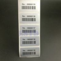 1 Roll Digital 1000pcs Waterproof Consecutive Number Labels Number Stickers Tags Serial Numbers and Barcode 40mm x 20mm Stickers  Labels