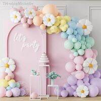 【hot】▤✳☇  Balão Garland Arch para Meninas Macaron Doce Colorido Princesa de Aniversário Decoração Do Casamento Baby Shower Supplies Margarida