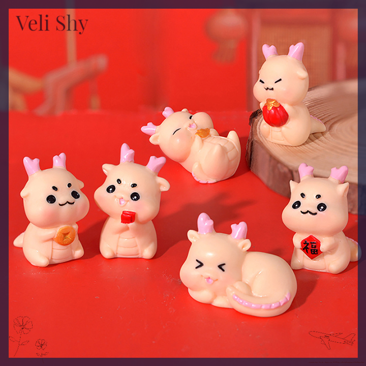 veli-shy-เครื่องมือวัฒนธรรม-1ชิ้นมังกรการ์ตูนน่ารักยางเรซิ่นทิวทัศน์ขนาดเล็กกระถางขนาดเล็กของตกแต่งสวน