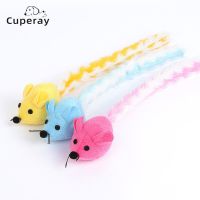 3pcs Mouse Cat Toy with Catnip Long Tail Colorful Mouse Cat Chew Playing Interactive Funny Kitten Soft Plush Toy Accessories Toys