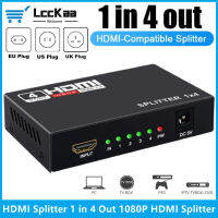 HDMI เข้ากันได้ S Plitter 1 In 4 Out HDMI อะแดปเตอร์1080จุด HDMI เข้ากันได้แยกวิดีโอสนับสนุน3D สำหรับ HD STB DVD PS4โปรเจคเตอร์