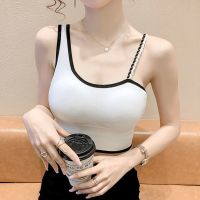Womens Tube Top Summer New Bras Women Sexy Crop Tops Bra Tube Top Female Camisole Vest Removable Chest Pad Push Up Crop Top