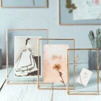 【CW】 European Glass Photo Frame Border Bedroom Bedside Frames for Pictures Decoration Ornaments