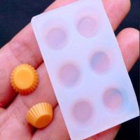 Mini Biscuit Silicone Mold Fondant Sugar Cake Decoration Chocolate Clay Epoxy Crystal Silicone Mold Baking Kitchen Accessories Bread Cake  Cookie Acce