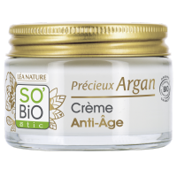 SOBiO etic  Precious Argan Anti-aging Day Cream 50 ml. โซ ไบโอ อีติค ครีมบำรุงผิวหน้า 50 มล. (ริ้วรอย, ผิวเนียน, กระชับ, บำรุงผิว, ครีมทาหน้า)