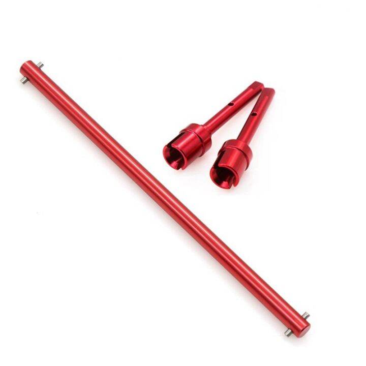 Arbre D'hélice Et Coupelles De Joint Pour Tamiya TT02 - Aluminium Anodisé Bleu/rouge - Voiture RC 1/10