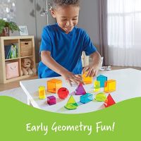 Lookmaebaby Learning Resources View-Thru Geometric Solids ของเล่นรูปทรงเรขาคณิต 3 มิติ สินค้าพร้อมส่ง ของเล่นเสริมพัฒนาการเด็ก