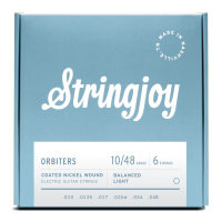 Stringjoy Orbiters Extra Long Life Coated Electric 6 String 10/48 สายกีตาร์ไฟฟ้าเคลือบกันสนิม ครบชุด 6 เส้น