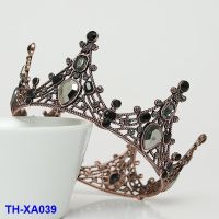 XA039 Halloween headdress black retro crown baking cake decoration anime costume photo popular birthday queen