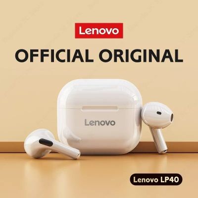 ZZOOI Hot Sale Original Lenovo LP40 TWS Wireless Earphone Dual Stereo Noise Reduction Bass Touch Control Long Standby Free Shipping
