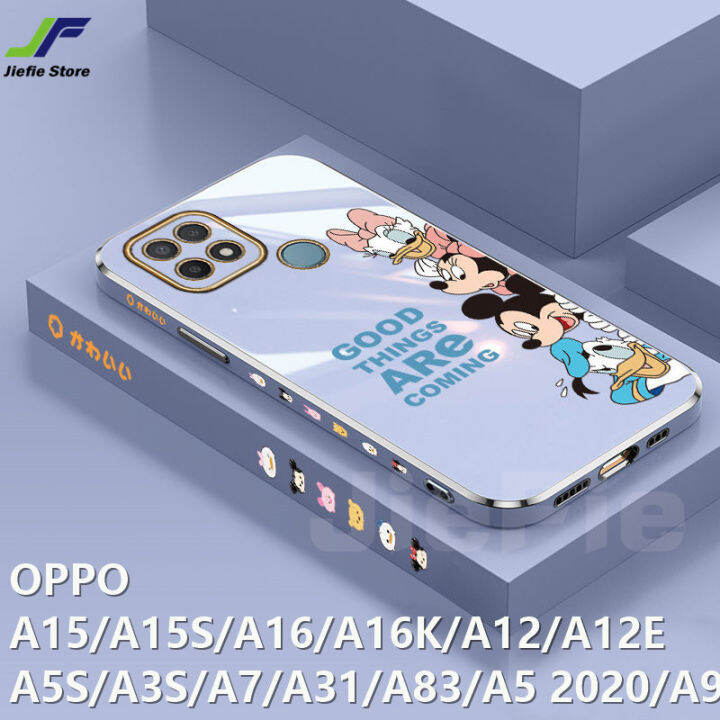 jiefie-การ์ตูน-mickey-mouse-สำหรับ-oppo-a15-a15s-a5-2020-a9-2020-a16-a12-a5s-a3s-a7-a16k-a12e-a31-a83น่ารัก-mini-daisy-โครเมี่ยมเคสโทรศัพท์-tpu