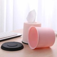 Tissue Box Plastic Roll Paper Towel Home Tissue Storage Case Car Desktop Napkins Holder Home Living Room Decor 13.5cm x 13cm Tissue Holders