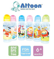 ขวดนมเด็ก ขวดนมทรงกลม Smart 8 ออนซ์ ยี่ห้อ แอทตูน Attoon