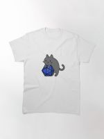 Tops T Shirt WomenDungeon Meowster - DnD Dungeon Master Cat with D20 Classic T-Shirt