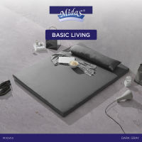 Midas ที่นอนนุ่มสบาย น้ำหนักเบาสบาย รุ่น Basic Living - Dark Gray ส่งฟรี