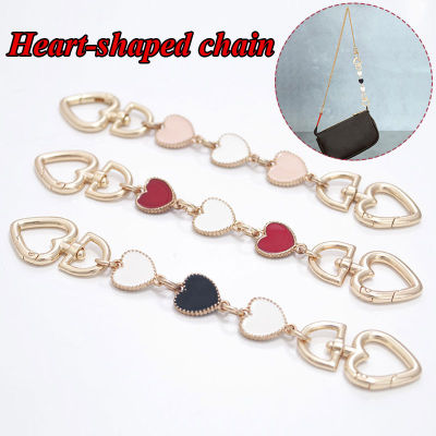 Bag Accessories Extended Love Heart Chain Strap For Handbag Handles Extension Shoulder Strap Chain Bag Strap DIY Bag Parts