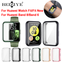 For Huawei Band 8 Huawei Band 7 เคส Full Edge Smartwatch TPU ฝาครอบป้องกันป้องกันสำหรับนาฬิกา For Huawei watch Fit new /huawei Band 6สมาร์ทวอท์ชปกป้องหน้าจอกรณี