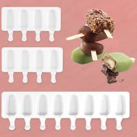 SILIKOLOVE Food Grade Silicone Ice Cream Molds Ice Pop Mold Ice Cream Bar Molds Maker with Popsicle Sticks Ice Maker Ice Cream Moulds