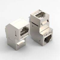 【CW】✥✗  RJ45 Coupler 10G Cat6A Angled Shielded 45 Female Splitter Keystone Jack Panel Wallplate