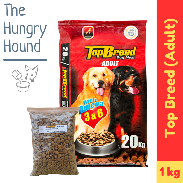 Top Breed Adult 1kg Repacked Dry Dog Food Philippines Topbreed thehungryhound Lazada PH