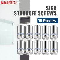 NAIERDI 10 Pieces Sign Standoff Screws 12mm Advertising Screws Stainless Steel Wall Mounts Acrylic Glass Fasteners Hardware