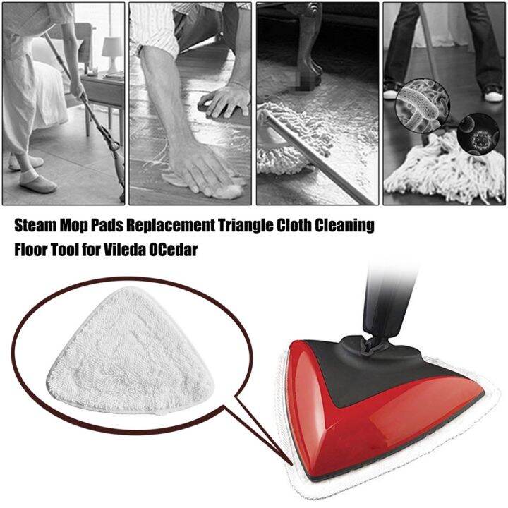 2pcs-steam-mop-pads-replacement-triangle-cloth-cleaning-floor-tool-for-vileda-steam-mop-strong-water-absorption-quick-drying