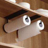 Non Perforated Paper Towel Holder Toilet Paper Hanger Roll Paper Holder Fresh Film Storage Rack Wall Hanging Shelf Paper Holders Toilet Roll Holders