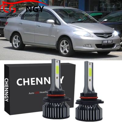 ชุดหลอดไฟหน้าฮาโลเจน LED 6000K 2003-2004-2008 แบบเปลี่ยน สําหรับ Honda City SEL 2003-2004-2008 2PCS