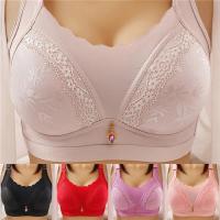 （A So Cute） Women 39; S FashionSteel Ring Large Size Underwear ThinComfortable Solid Color GatheredBra