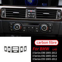 สำหรับ BMW E92 E93 3 Series 2005-2012คาร์บอนไฟเบอร์ Central Air Conditioner Outlet Dashboard แผงลำโพง Decor