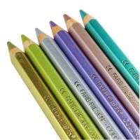 Germany LYRA colored pencil set COLOR GIANTS thick rod 6 color colored pencil Metallic pen School supplies Drawing Drafting