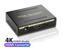 ตัวแปลงแยกเสียงและภาพ New HDMI to HDMI +Audio &amp; Optical SPDIF + RCA L/R 1080P 5.1CH Audio Extractor Converter