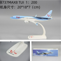 B737MAX8 B787-8 TUI Airlines พลาสติก ABS เครื่องบินรุ่นของเล่นเครื่องบินเครื่องบินรุ่นของเล่นประกอบเรซิ่นสำหรับคอลเลกชัน