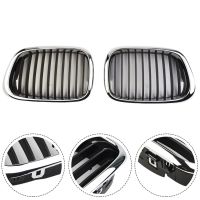 ตะแกรงโครเมียมกระจังหน้า,2x รถยนต์สำหรับ BMW 1997 - 2003 E39 5ชุด525 530 535 540 M5กระจังหน้า