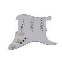 KR-Guitar Pickups 7-Way type fully loaded Prewired Pickguard Wilkinson SSS Ainico 5 Single coil Pickups Set For ST Guitar