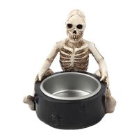 2023♀▤❀ Durable Resin Candle Holder Spooky Candlestick Cup for Decoration