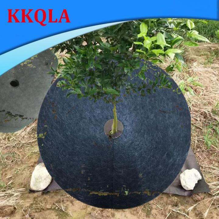 qkkqla-5pcs-flower-tree-plant-cover-protection-mats-cloth-ecological-control-mulch-barrier-pot-garden-tools