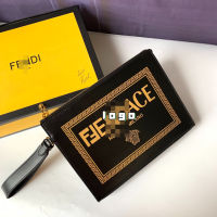 （High end bags）2023 New Gold Pressed Printing Clutch Bag Long Wallet Clutch Bag Wrist Bag Envelope Mobile Phone Bag Zipper Bag Multi-card Holder7VA491 Box packaging