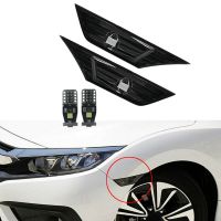 ควันเลนส์ย้อมสีไฟข้าง Light W/ Led สำหรับ2016-19 Honda Civic JDM