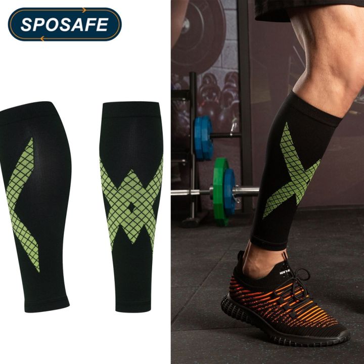 SPOSAFE 1Pair Calf Compression Sleeves For Men & Women - Leg