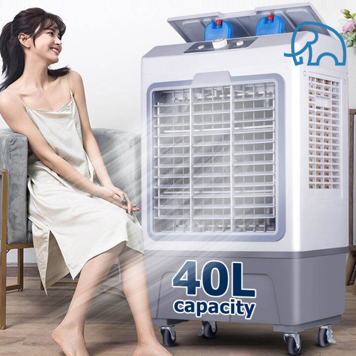 Air Conditioning Fan 40L Large Water Tank Mobile Air Cooler Household