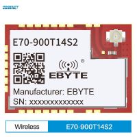 Ti Cc1310 868Mhz Modbus โมดูลไร้สายความเร็วสูง14dbm Soc พลังงานต่ำ Ipex/E70-900t14s2หลุมแสตมป์