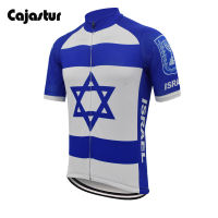 Israel cycling jersey men short sleeve summer white bike jersey breathable mtb cycling clothing maillot ciclismo cajastur